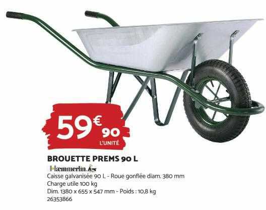 brouette prems 90 l