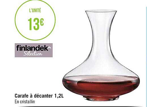 carafe à décanter 1,2l finlandek sélection