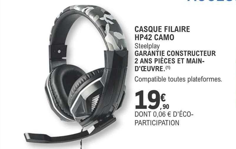 casque filaire hp42 camo