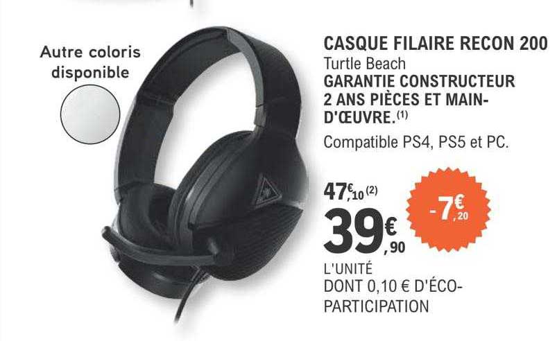 casque filaire recon 200