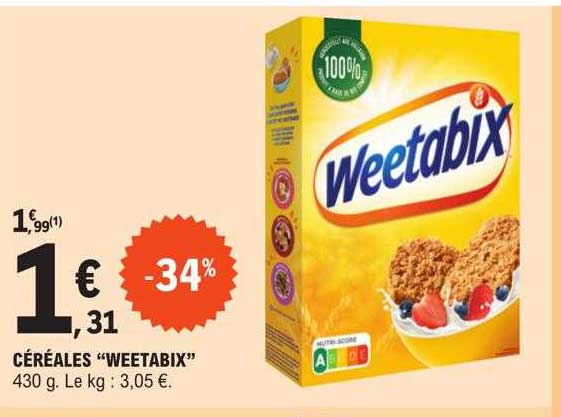 Céréales "weetabix"