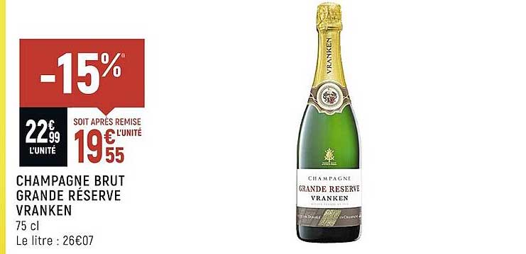 Champagne Brut Grande Réserve Vranken