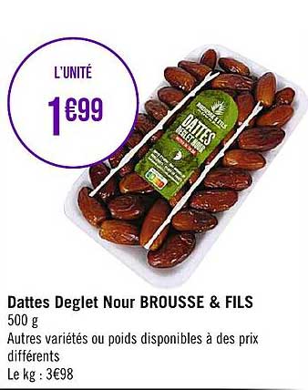 dattes deglet nour brousse & fils