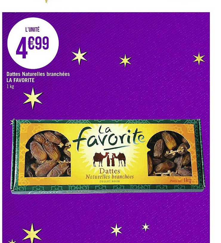 Dattes Naturelles Branchées La Favorite