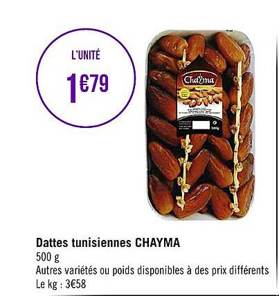 Dattes Tunisiennes Chayma