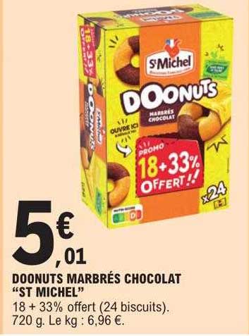 doonuts marbrés chocolat "st michel"