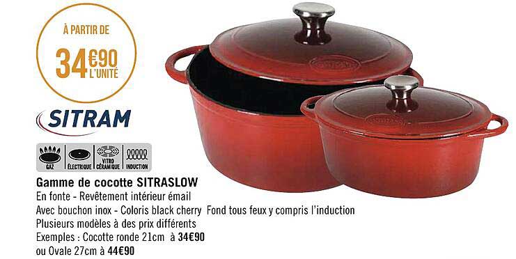 gamme de cocotte sitraslow sitram