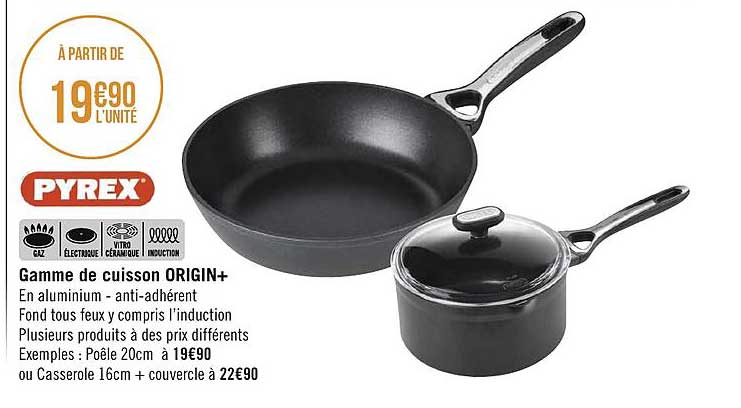 Gamme De Cuisson Origin+ Pyrex