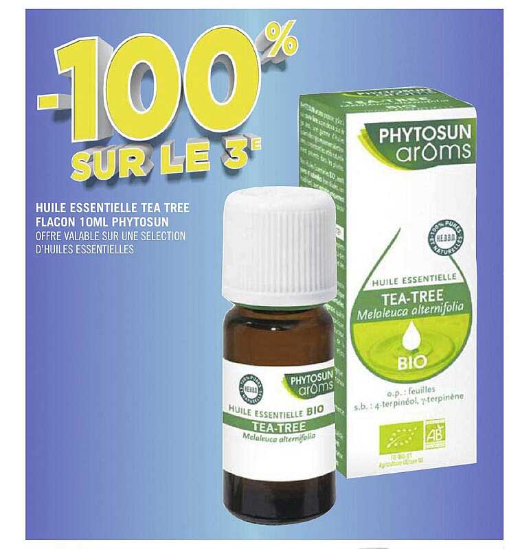 huile essentielle tea tree flacon 10ml phytosun