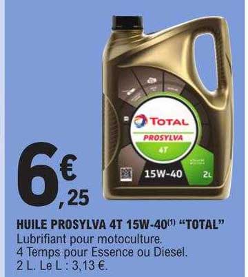 huile prosylva 4t 15w-40 "total"