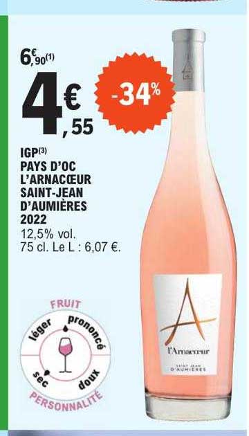 igp pays d'oc l'arnacoeur saint-jean d'aumières 2022