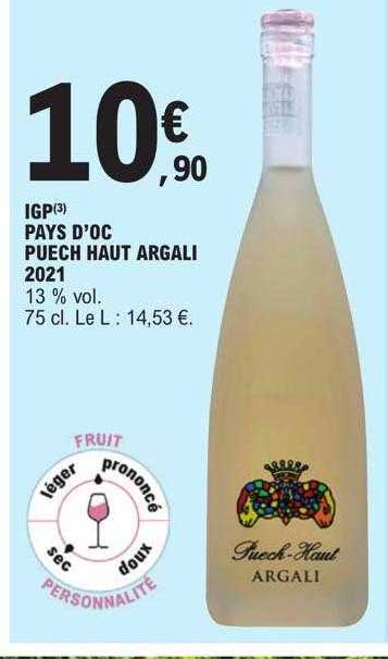 igp pays d'oc puech haut argali 2021