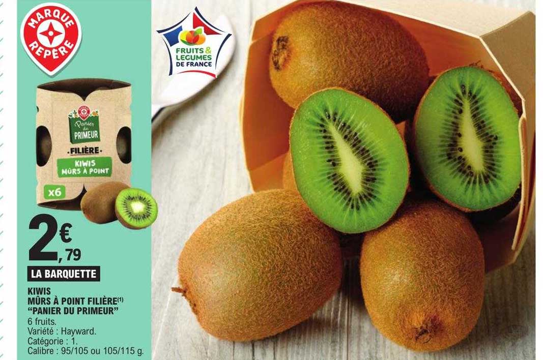 kiwis mûrs à point filière "panier du primeur"