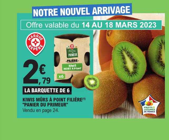 kiwis mûrs à point filière "panier du primeur"