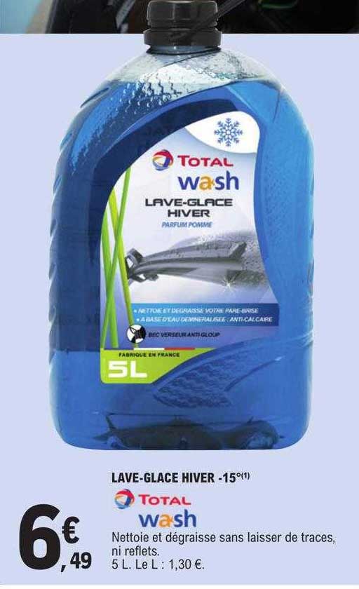lave-glace hiver -15 total wash