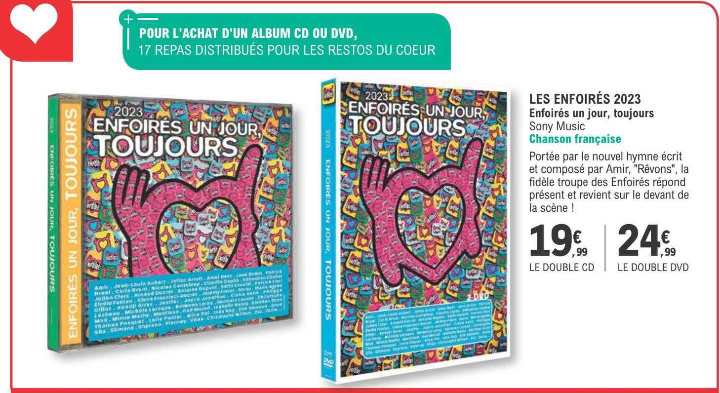 les enfoirés 2023 enfoirés un jour, toujours