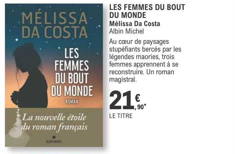 les femmes du bout du monde - mélissa da costa