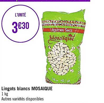 lingots blancs mosaïque