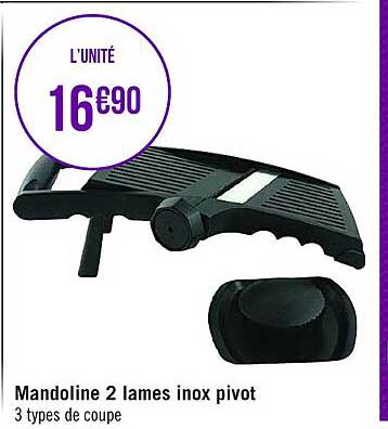 mandoline 2 lames inox pivot