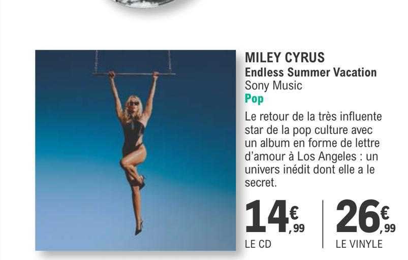 miley cyrus - endless summer vacation