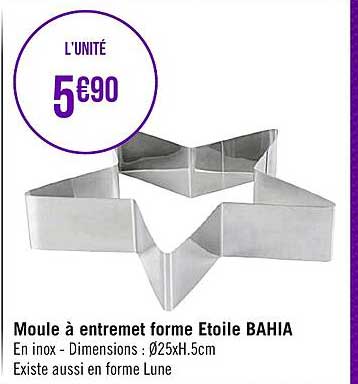 moule à entremet forme étoile bahia