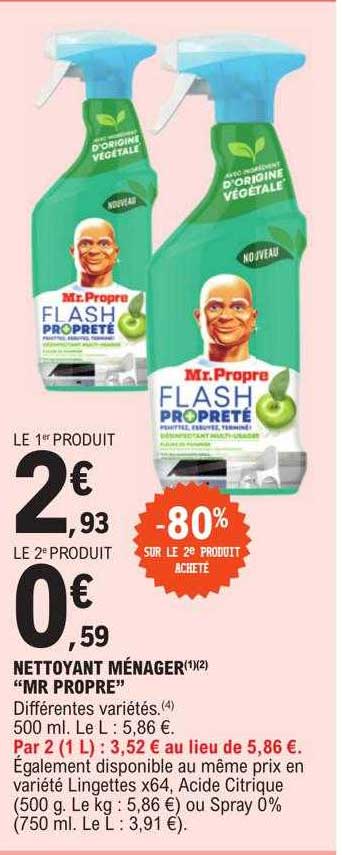 nettoyant ménager "mr propre"