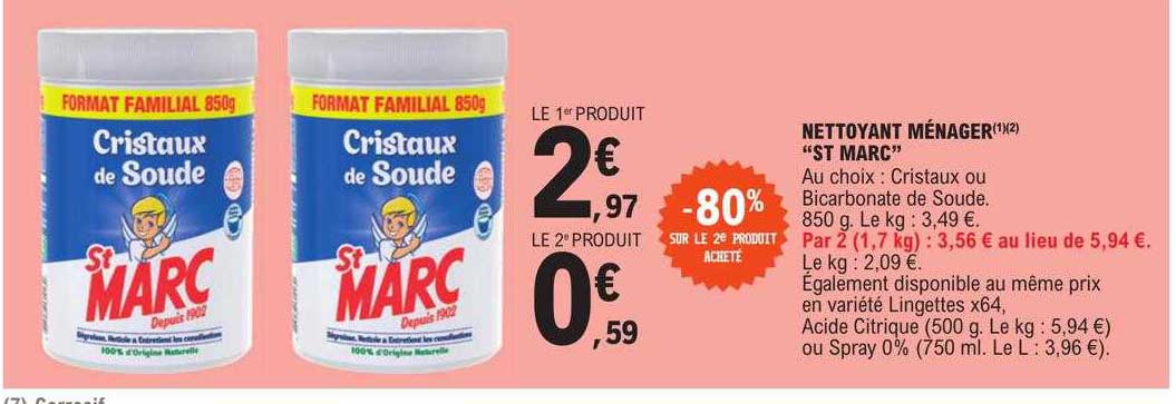 nettoyant ménager "st marc"