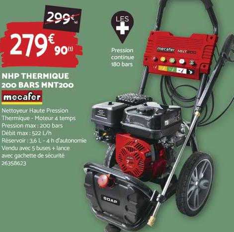 nhp thermique 200 bars mnt200 mecafer