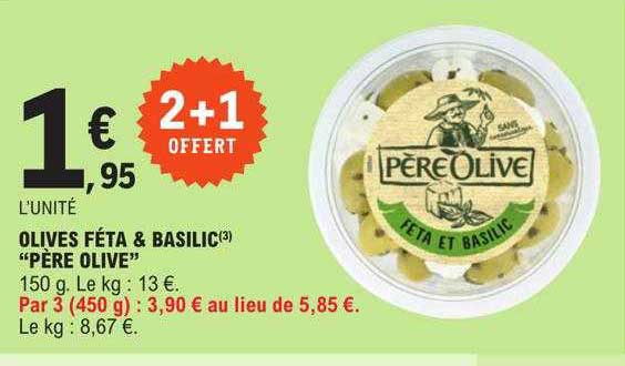 olives féta & basilic "père olive"