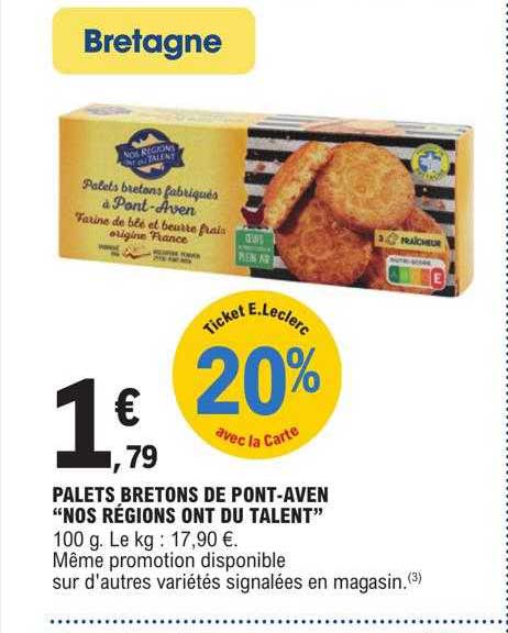 palets bretons de pont-aven "nos régions ont du talent"