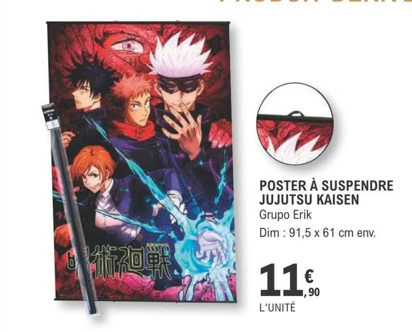 poster à suspendre jujutsu kaisen