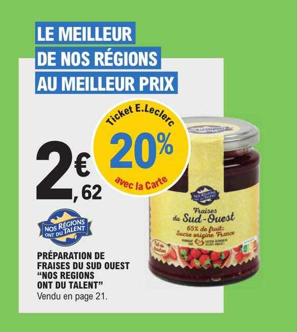 préparation de fraises du sud ouest "nos régions ont du talent"