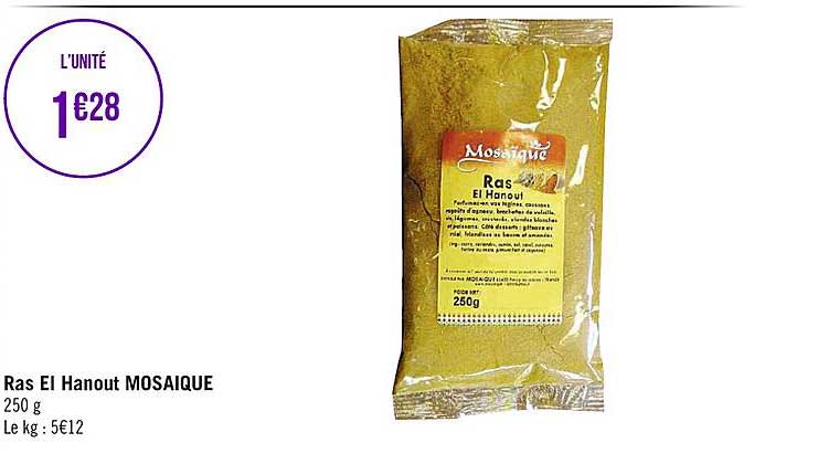 Ras El Hanout Mosaïque