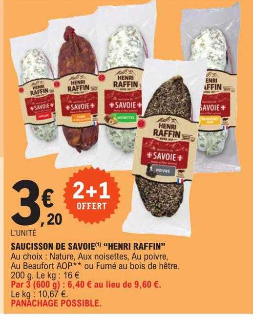 saucisson de savoie "henri raffin"