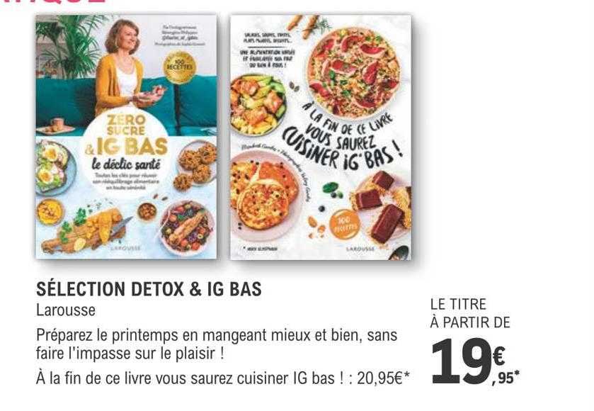Sélection Detox & Ig Bas