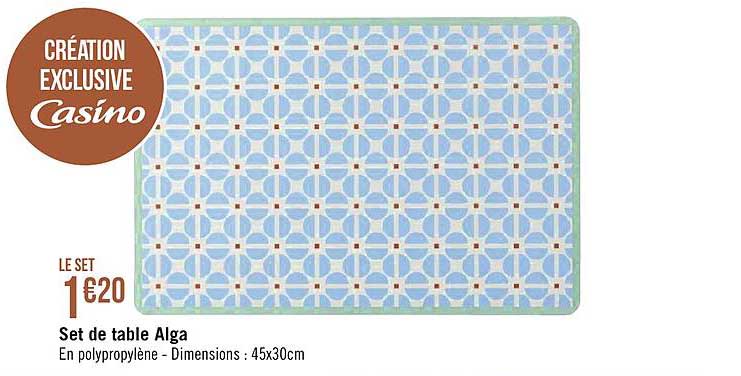 Set De Table Alga