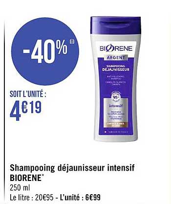 Shampooing Déjaunisseur Intensif Biorene