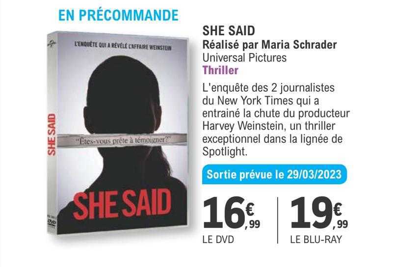 she said - maria schrader