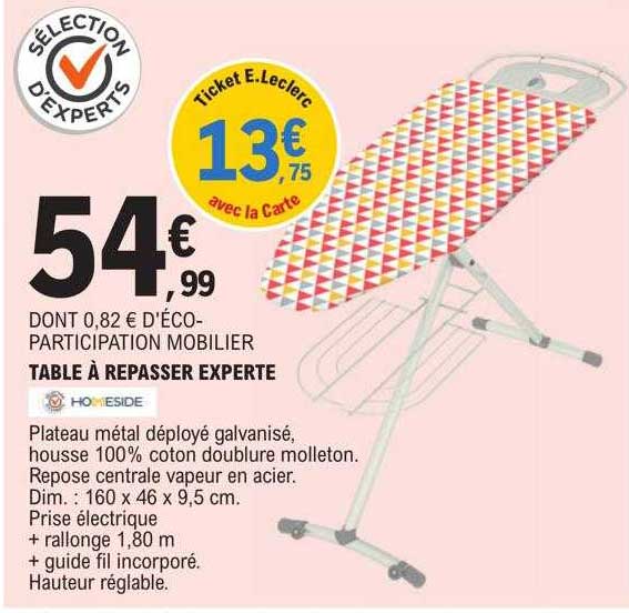 Table à Repasser Experte Homeside