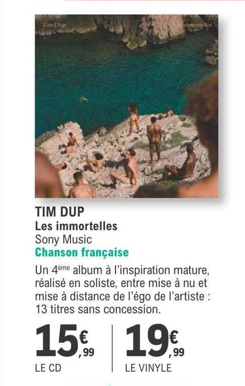 tim dup les immortelles