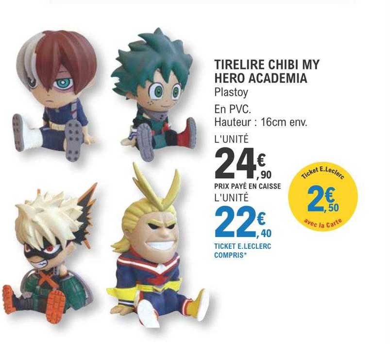 tirelire chibi my héro academia