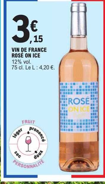 Vin De France Rosé On Ice