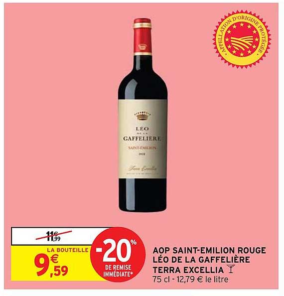 aop saint-émilion rouge léo de la gaffelière terra excellia