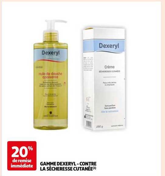 gamme dexeryl - contre la sècheresse cutanée