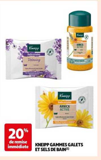 kneipp gammes galets et sels de bain