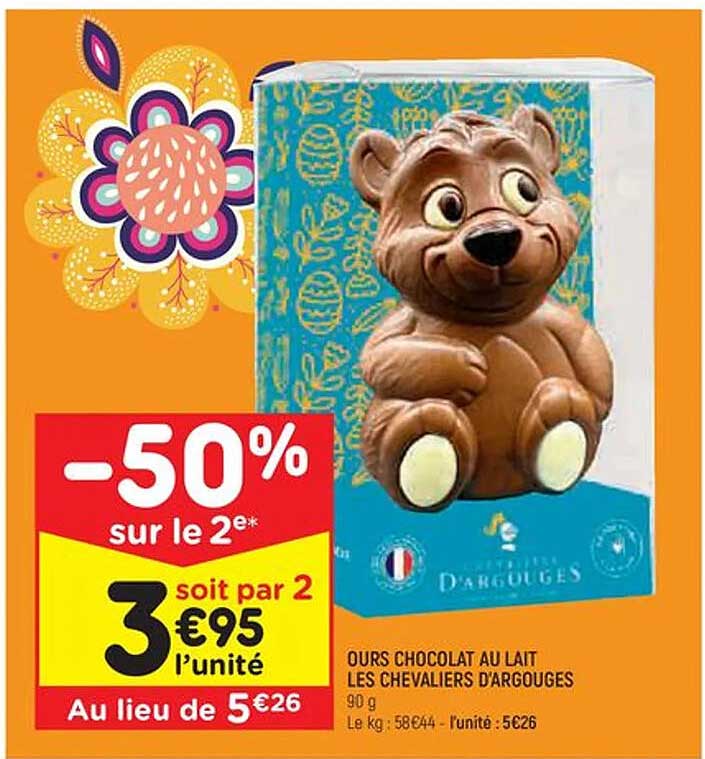 ours chocolat au lait les chevaliers d'argouges