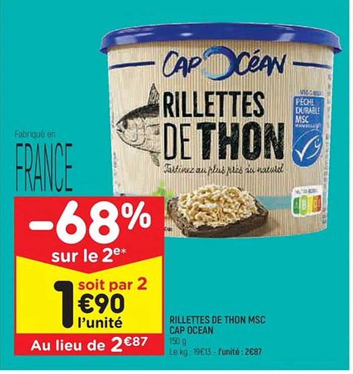 Rillettes De Thon Msc Cap Océan