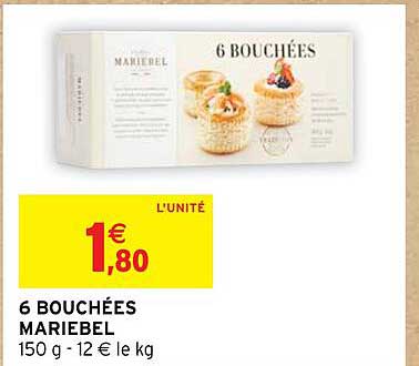 6 bouchées mariebel
