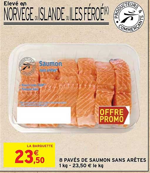 8 pavés de saumon sans arêtes