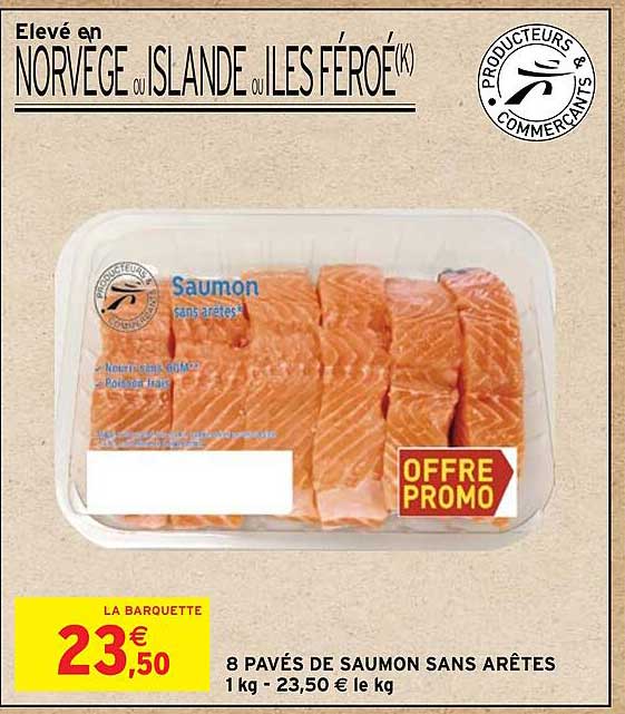 8 pavés de saumon sans arêtes